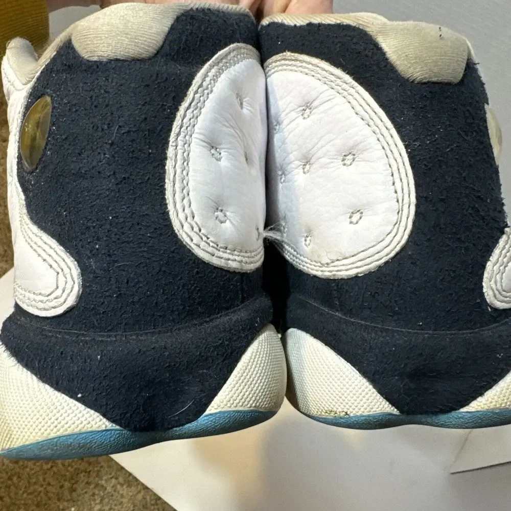 Air Jordan 13 Retro Obsidian 2021 Size 9 White Obsidian Powder Blue Stock X Cert